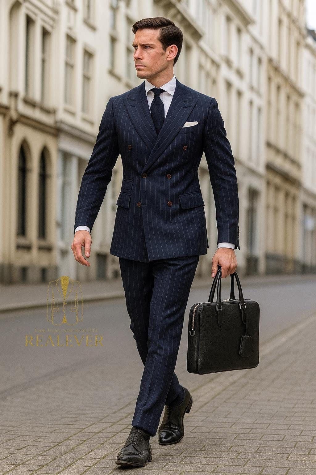 classic navy suit
