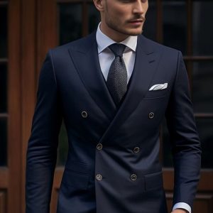 Custom Made Suit with Peak Lapel